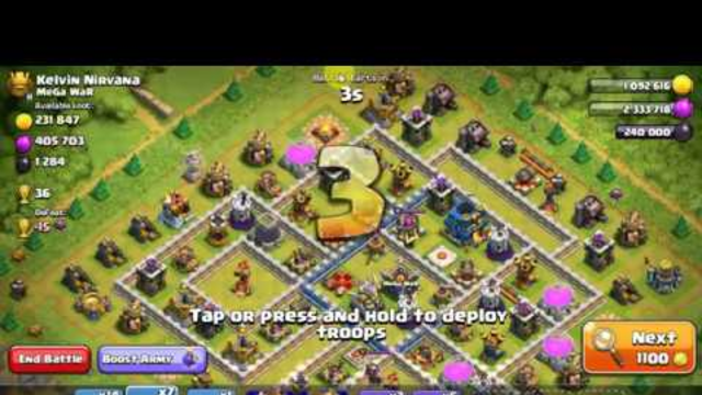 Best Attack in Clash Of Clans 3 Star in TH 12
