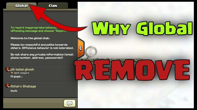 Global Chat going to Remove | Go into Global Chat ??| #clashofclans