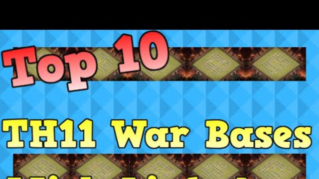 Top 10 TH11 War Bases With Links! Clash of Clans 2019