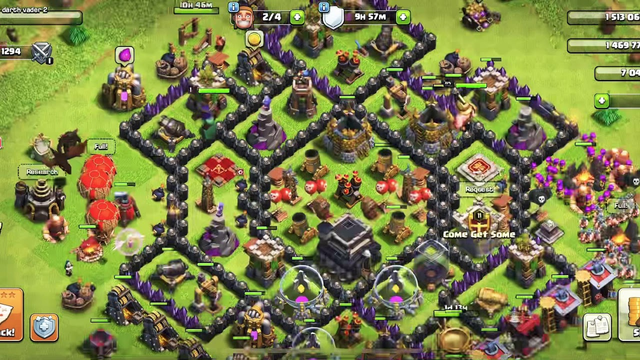 Clash of clans maxing our town hall 9