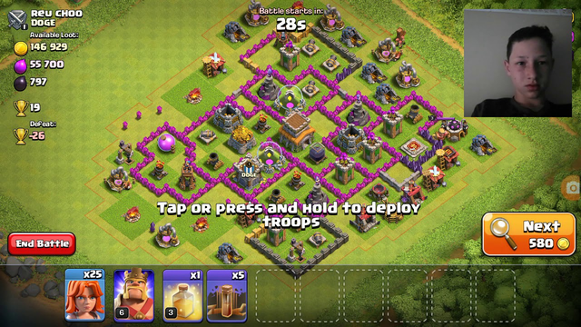 Only Attached whith valkrys in clash of clans