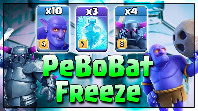 PeBoBat Freezing Attack 2019! 10 Bowler 4 Pekka 3 Freeze Spell 3Star TH12 Base | Clash Of Clans