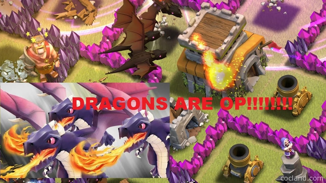 BEST LOOT TROOPS TILL NOW !!!!!!!!!! || Clash Of Clans Dragons Over Powered GamePlay in Hindi 2019