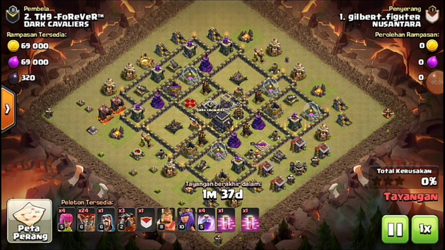 TH9 LAVALOON strategi attack clash of clans