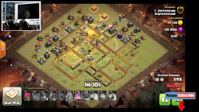 Clash of clans Easy way 3 star townhall 12 using daggers