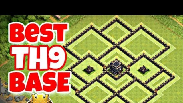 Best Th9 Hybrid Base Layout With Link | Trophy/Farming Base | Clash of clans