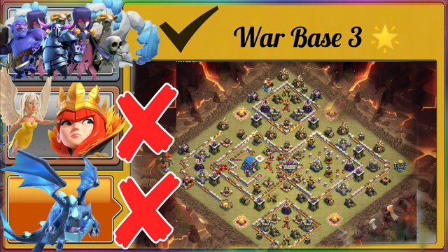 Town hall 12 War Base Attack Strategy - Clash of Clans