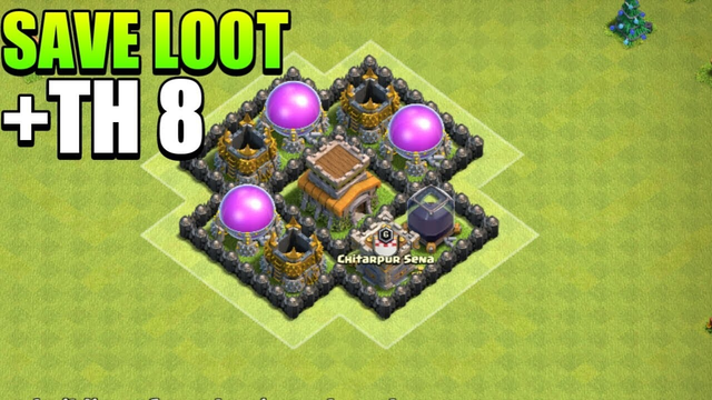 SAVE YOUR LOOT AT TH 8 | CLASHOFCLANS