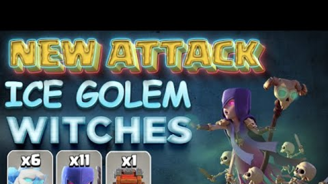 *NEW NIGHTMARE FRENZY* Best TH12 Attack Strategy 2019 - 6 Ice Golems + 11 Witches - Clash of Clans