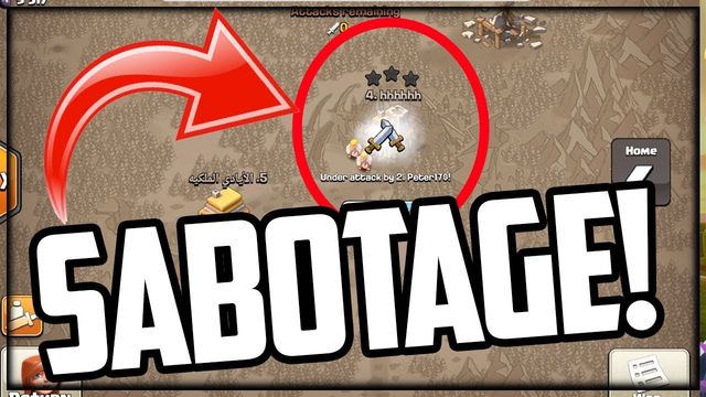 SABOTAGE - He TRIED To LOSE The Clan War in Clash of Clans!