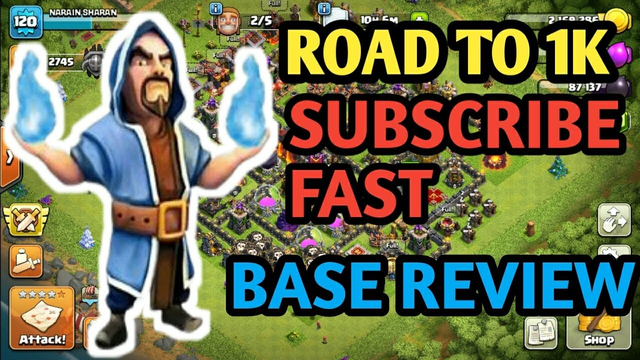 COC live gameplay let's visit your base