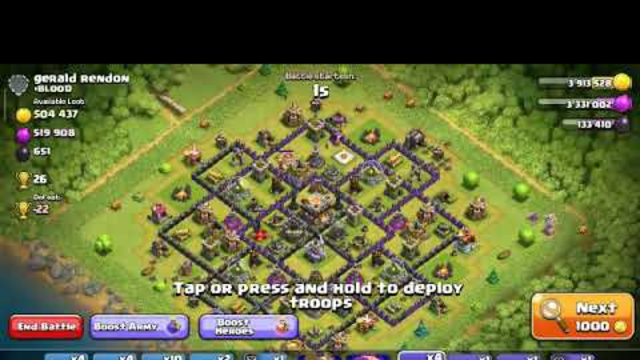 Clash of clans hard town holl perfect Attack
