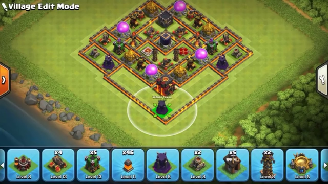 Clash of clans Townhall on outside