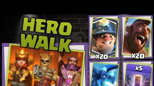 Hero walk Hogrider+20 Miner+20 Dargon electro+2 P.E.K.K.A+4 New attack 2019 Clash of clans