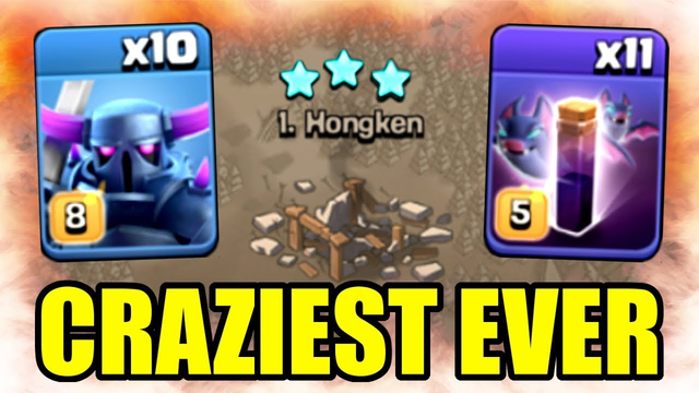 THE CRAZIEST ATTACK STRATEGY EVER SEEN IN CLASH OF CLANS!!
