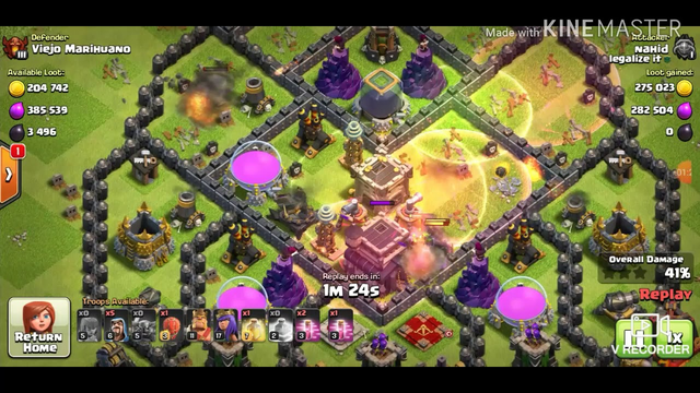 P.E.K.K.A Clash of Clans Best attack 3Ster | (Town Hall 9 CoC)