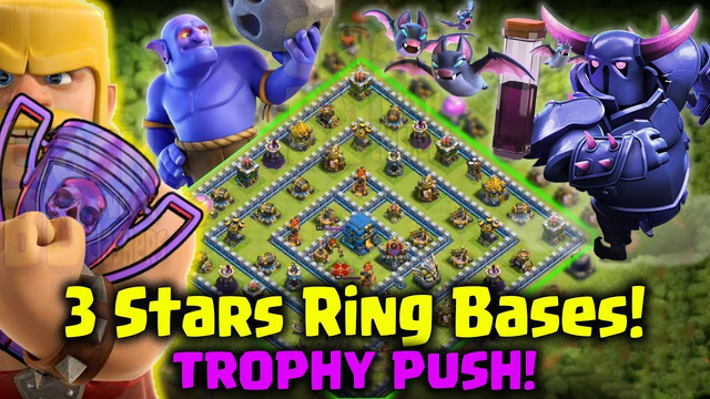 How to 3star Ring Base In Legend Trophy Push - Best Ground Strategy 2019 -Hit To Top -Clash Of Clans