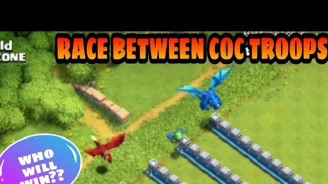 Intense Race between DRAGONS & MINI TROOPS | CLASH OF CLANS