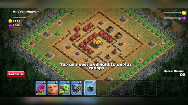 Funny gameplay clash of clan (coc)