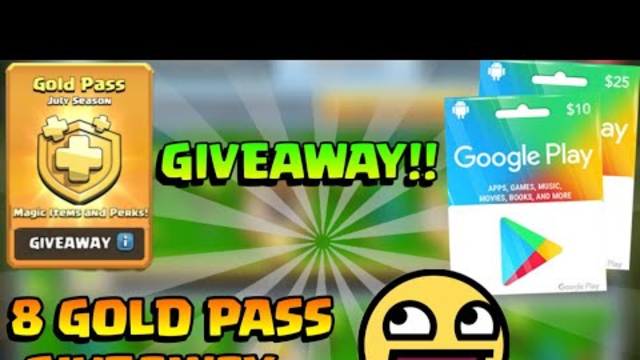 $70 [4600rs.] Google Play card Giveaway || Gold Pass Giveaway || Clash of Clans India