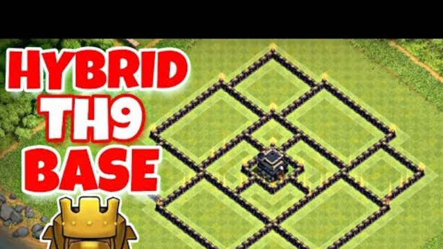 Best Th9 Hybrid Base Layout 2019 | Trophy/Farming Base With Link | Clash Of Clans