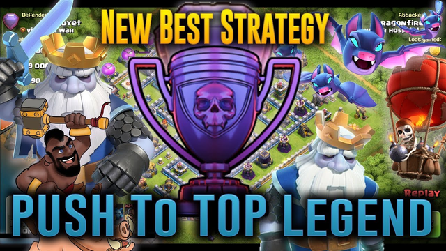 Legend Push After Update - New Best Strategy Attack Ground & Air ( Clash of Clans )