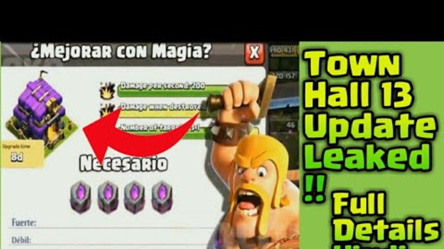 New Town Hall 13 Update Leaked - Full Details Explained - COC - Town Hall 13 - Hindi