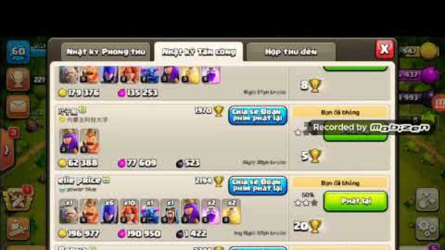 Combo auto 2 star in clash of clans
