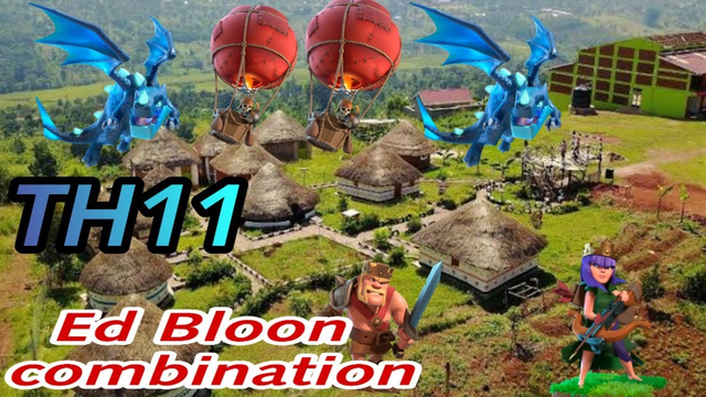 Clash of clans. TH11 Electro dragon bloon attack strategy. gameplay .