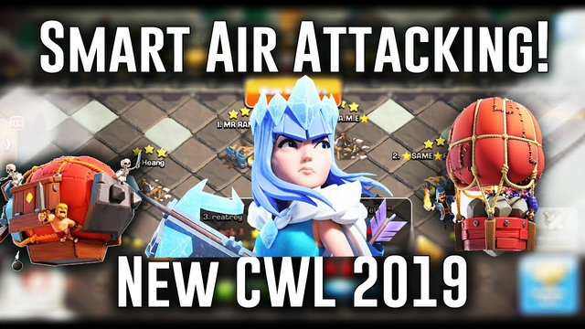 Smart Attacking LaVaLoon in CWL TH12 - Best Clan Attack Air Strategy ( Clash of Clans )