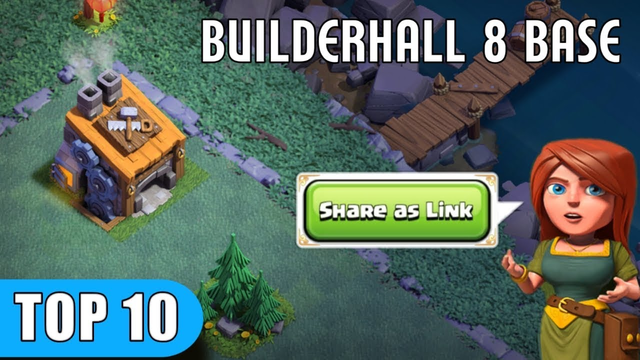 Builderhall 8 (Bh8) base layout [Top10] in Clash of Clans 2019