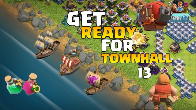 Upcoming update / Event in Clash of clans - Town hall 13, Hammer jam, New troops, New hero