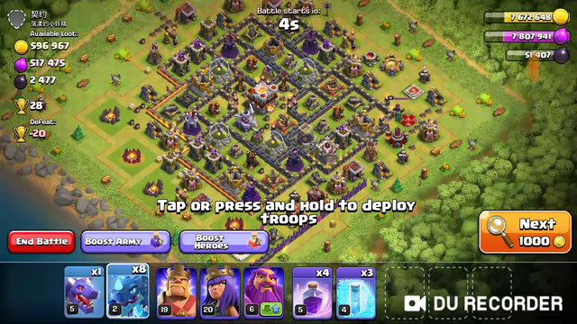 Attacking with  level 2 electro dragon first time | clash of clans | town hall 11