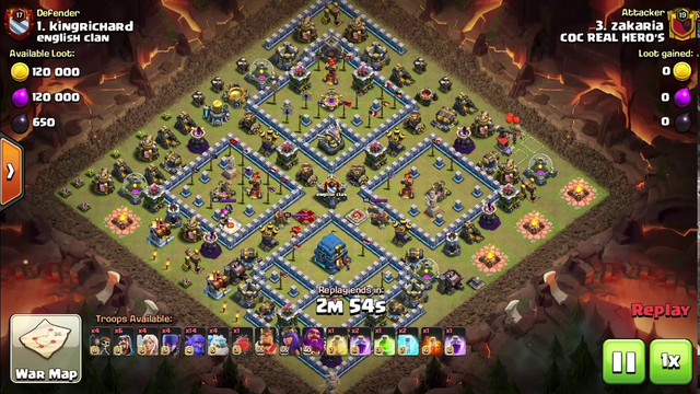 How to 3 star a maxed th 12 base in clash of clans using Ice golem and bowler strategy