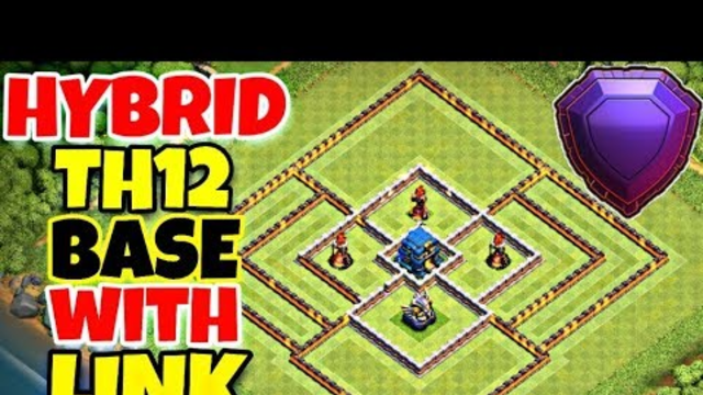 Best Th12 Hybrid Base Layout 2019 | Trophy/Farming Base With Link | Clash Of Clans