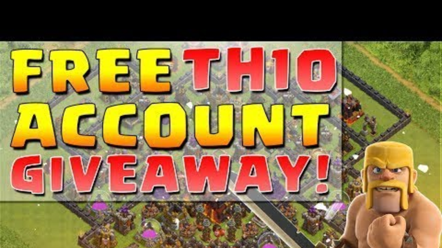 Clash of clans account giveaway ,free account