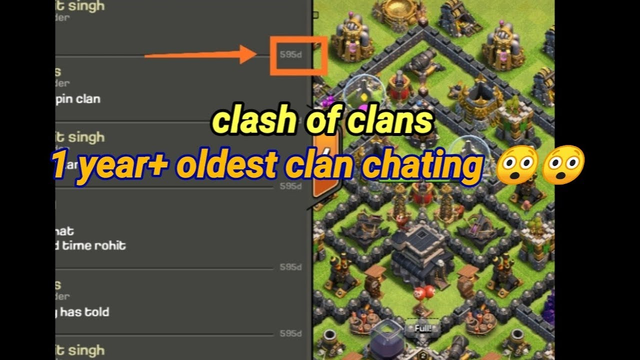 Clash of clans old clan / old chating 1 year+ old chating.