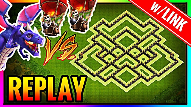 INSANE TH9 HYBRID Base w/REPLAY & LINK!! BEST Town Hall 9 Base Design/Layout/Defense Clash of Clans