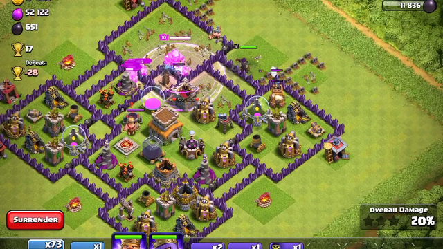 CLASH OF CLANS barbarian attack
