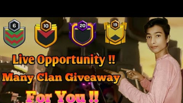Clan Giveaway Level 5 !! Open Time 1:40pm,With Complete Small Aim !! Clash Of Clans