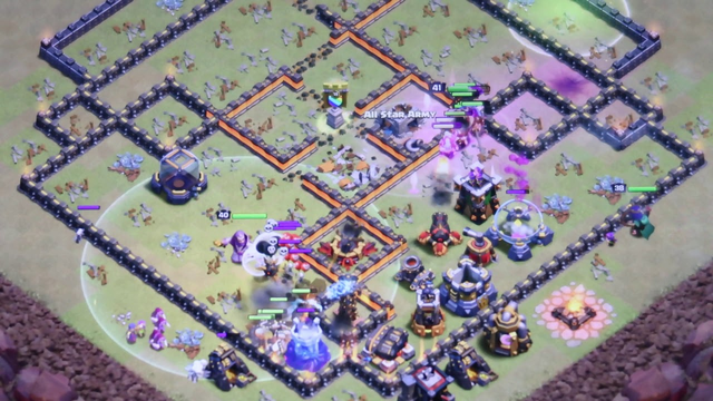 Clash of Clans : 100% Damage Inflicted Upon Another Enemy Village Using Mostly Ground Forces