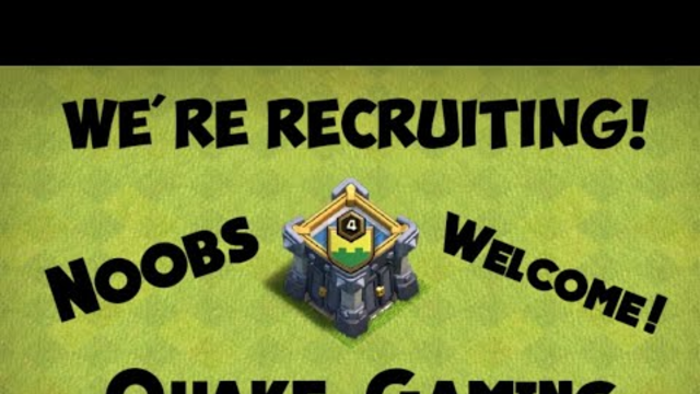 Quake Gaming is Recruiting! TH12 Farm to Max | Clash of Clans