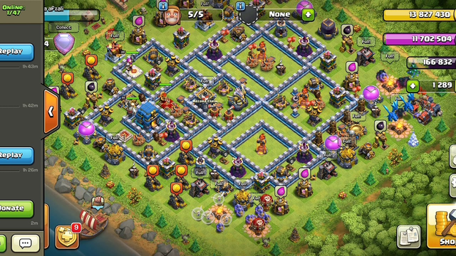 2 nice attacks on #clash-of-clans th12, please like and subscribe my love channel