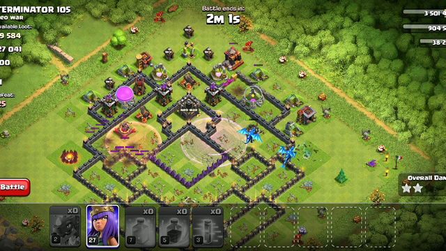 Clash of clans 12 base easy attack