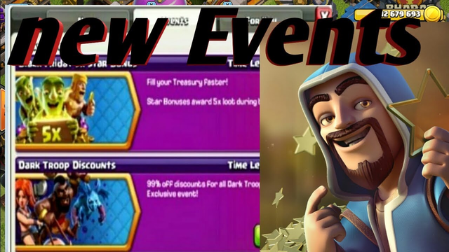 New events coming in CLASH OF CLANS