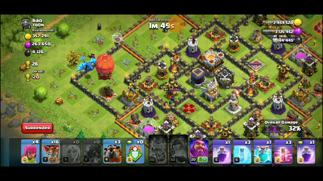 New combo attack strategy in clash of clans