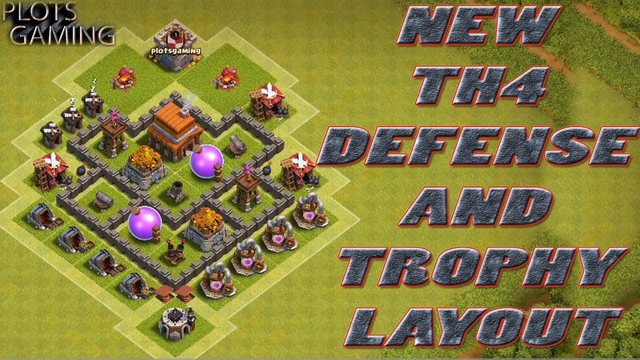 Clash Of Clans Town Hall 4 Defense (coc th4) Best War Base Layout Defense Strategy