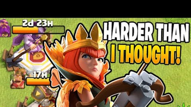 ATTACKING WITH NO KING AND WARDEN CAN BE TOUGH! - Clash of Clans