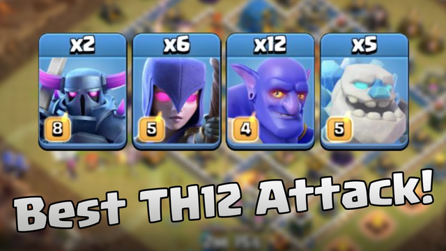 3 Star War Attack Strategy at TH12 | Golem Ice, Pekka, Bowler, Witches and Bats | Clash of Clans