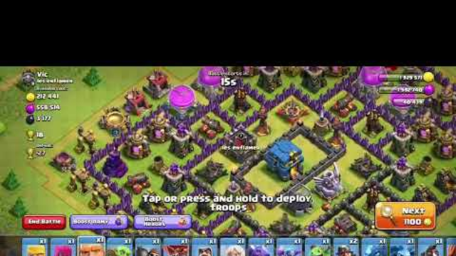 THE ALL TROOPS  biggest clash in the clash of clans